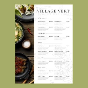 Menu A4 - 350g Couché Mat + Pelliculage Brillant Recto/Verso